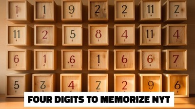 four digits to memorize nyt