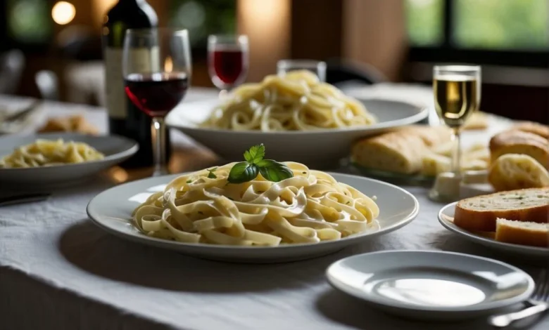 Does red wine go well with alfredo?